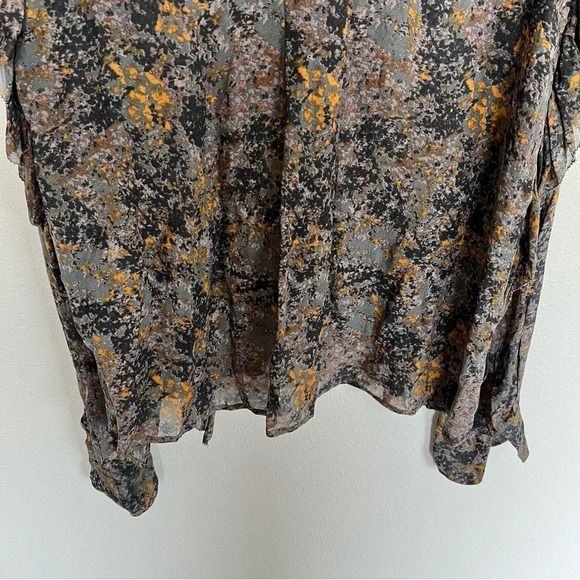 NWOT Isabel Marant Etoile Jelby Khaki Ruffle Long Sleeve Blouse Boho Bohemian 4 - Picture 15 of 15